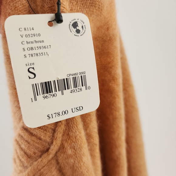 NWT Free People Cashmere Sweater Tan Small Medium - Picture 9 of 10